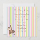 Einladung des gestreiften Affen zum Geburtstag (Rückseite)