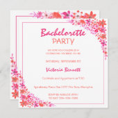 Einladung des gestrichenen Junggeselinnen-Abschied (Vorne/Hinten)