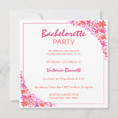 Einladung des gestrichenen Junggeselinnen-Abschied (Vorderseite)