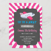 Einladung des Girl-Flugzeugs (Vorne/Hinten)