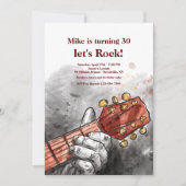 Einladung des Gitarristen (Vorderseite)