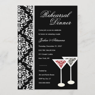 Einladung des Glas-311-Damask