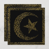 Einladung des glühenden Crescent Moon (Vorne/Hinten)