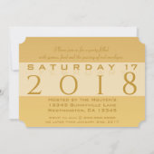 Einladung des Goldhundes Papercut 2018 Monogramm (Rückseite)