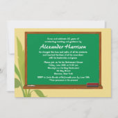 Einladung des Grüne Chalkboard-Lehrers zur Altersv (Vorderseite)