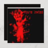 Einladung des Halloween-Party (Vorne/Hinten)