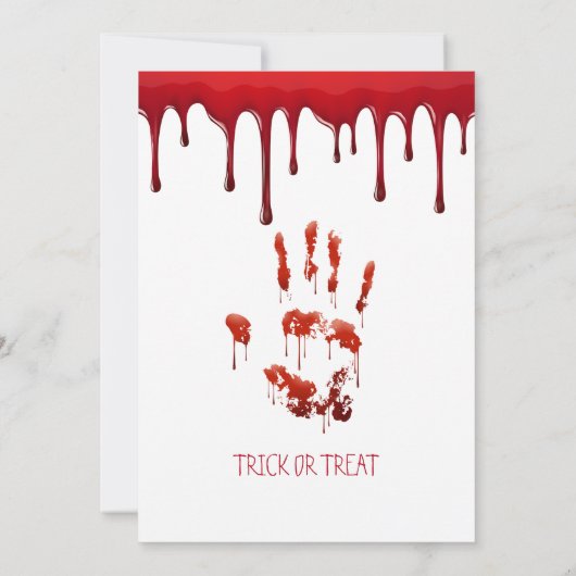 Einladung des Halloween-Party (Rückseite)