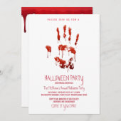 Einladung des Halloween-Party (Vorne/Hinten)