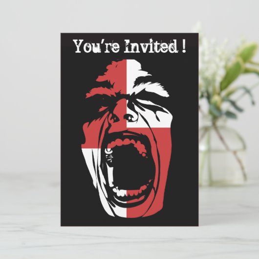 Einladung des Halloween-Party (Stehend Vorderseite)