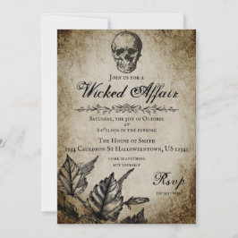 Einladung des Halloween-Party "Wicked Affair"