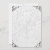 Einladung des Halloween-Party "Wicked Affair" (Rückseite)