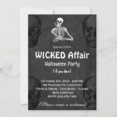 Einladung des Halloween-Party "Wicked Affair" (Vorderseite)