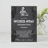 Einladung des Halloween-Party "Wicked Affair" (Stehend Vorderseite)