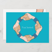 Einladung des Handshake Circle (Vorne/Hinten)