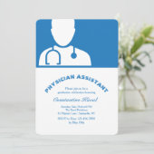 Einladung des Health Provider Silhouette Abschluss (Stehend Vorderseite)