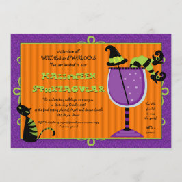 Einladung des Hexenbrauens-Halloween-Party