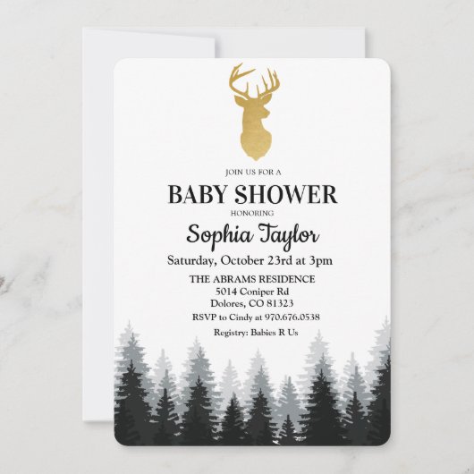 Einladung des Hirschduschenwaldes (Vorderseite)