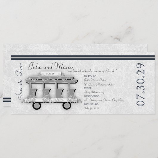 Einladung des Hochzeitsturms (Vorne/Hinten)