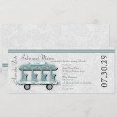 Einladung des Hochzeitsturms (Vorne/Hinten)