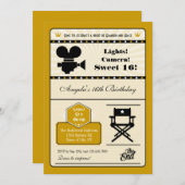 Einladung des Hollywood-Film-Bonbon-16 (Vorne/Hinten)