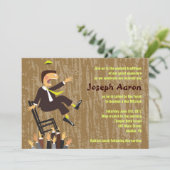 Einladung des Hora Chair Tanzes Bar Mitzvah (Stehend Vorderseite)