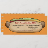 Einladung des Hot Dog (Vorne/Hinten)