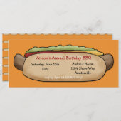 Einladung des Hot Dog (Vorne/Hinten)