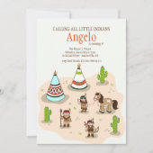 Einladung des indischen Dorfes (Vorderseite)