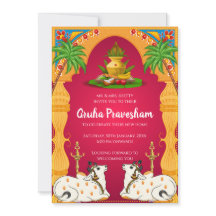 Einladung des indischen Hauses Gruhapravesham