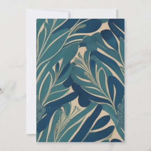 Einladung des Indischen Pfauenführers "Annaprashan (Rückseite)