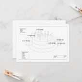 Einladung des Ingenieurs zum Geburtstag (Vorderseite/Rückseite Beispiel)