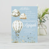 Einladung des Islamischen Babyjungen Aqiqah (Stehend Vorderseite)