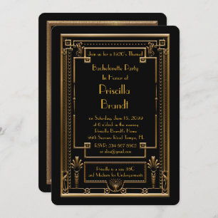 Einladung des Junggeselinnen-Abschieds, großartig 