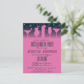 Einladung des Junggeselinnen-Abschieds Postkarte (Stehend Vorderseite)