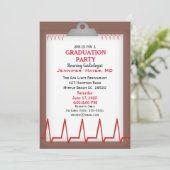 Einladung des Kardiologen Doktoranden (Stehend Vorderseite)