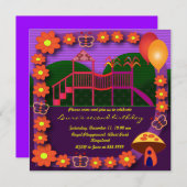 Einladung des Kindergeburtstags:037: Spielplatz Zw (Vorne/Hinten)