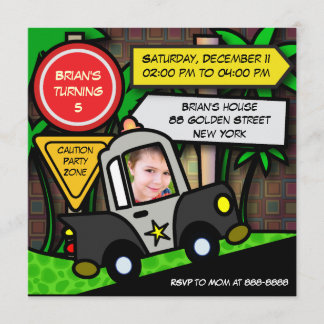 Einladung des Kindergeburtstags: 052 Polizei