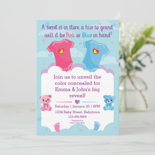 Einladung des Kindes (Stehend Vorderseite)