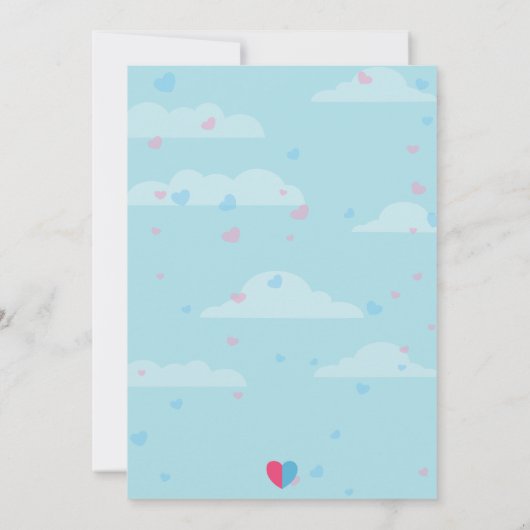 Einladung des Kindes (Rückseite)