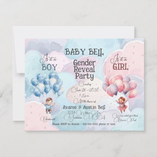 Einladung des Kindes (Vorderseite)