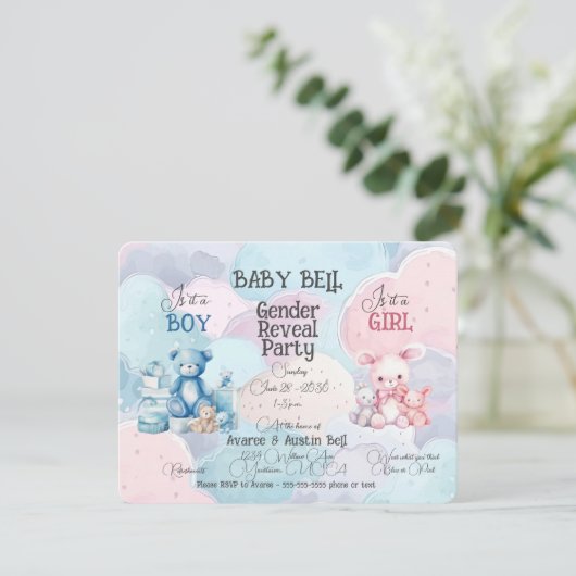 Einladung des Kindes (Stehend Vorderseite)