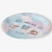 Einladung des Kindes Pappteller (Schrägansicht)