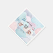 Einladung des Kindes Serviette (Ecke)