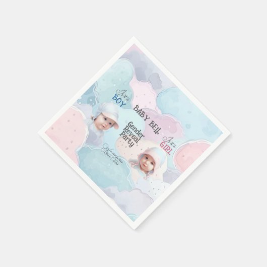 Einladung des Kindes Serviette (Ecke)