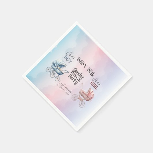 Einladung des Kindes Serviette (Ecke)