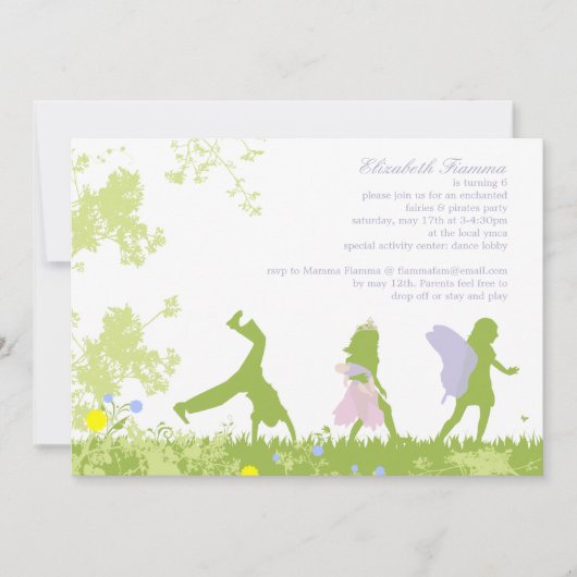 Einladung des Kindes zum Geburtstag (Vorderseite)