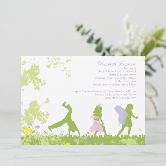 Einladung des Kindes zum Geburtstag (Stehend Vorderseite)