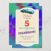 Einladung des Kindes zum Geburtstag (Vorne/Hinten)