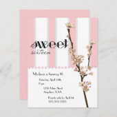 Einladung des Kirschblüten-Bonbon-16 (Vorne/Hinten)