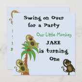 Einladung des kleinen Affen zum Geburtstag (Vorne/Hinten)